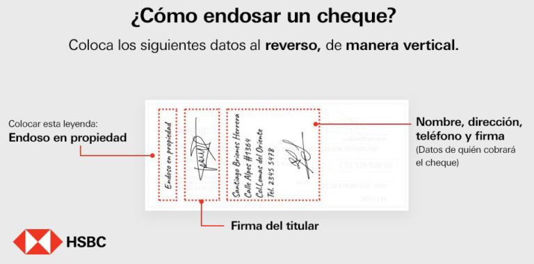 ¿cómo Endosar Un Cheque Hsbc 【paso A Paso】emk 3656